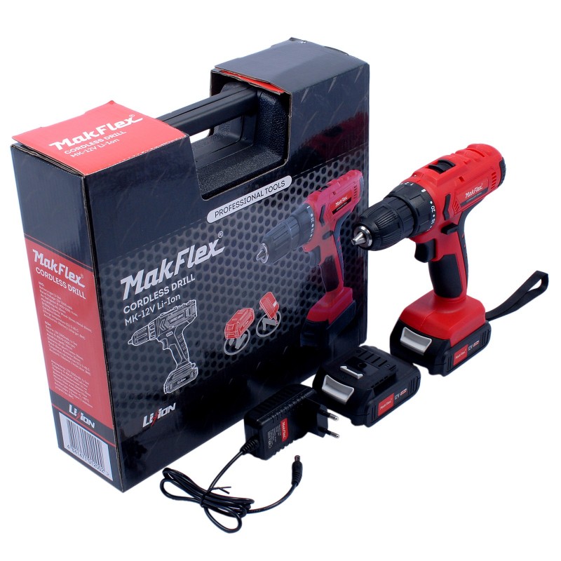 Шуруповёрт аккумуляторный MK-12V Li-Ion MakFlex