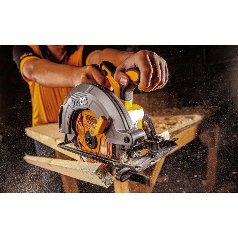 Циркулярная аккумуляторная  пила(без аккум,) 185 mm 20V  INGCO...