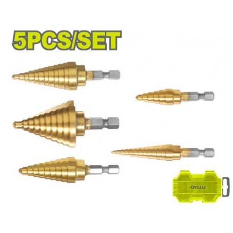 Набор ступенчатых сверл 5шт. DTJD3405