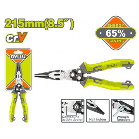 Плоскогубцы удлиненные 215мм DYLLU DTPL2768