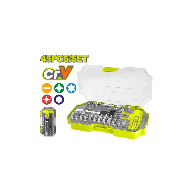 Набор отвертка с насадками тип T 45шт. DYLLU DTSS8B45