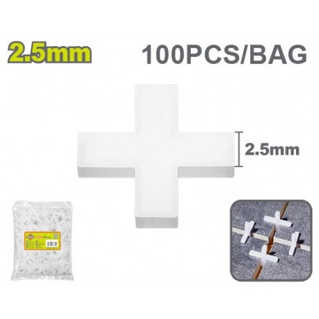 Крестообразный ограничитель для плитки 2.5мм 100шт. DYLLU...