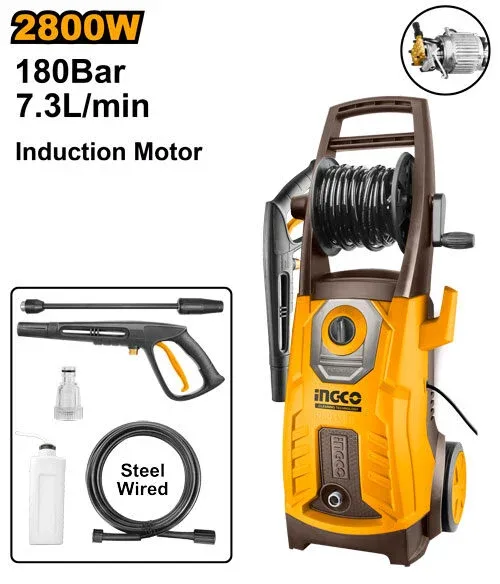 Мойка высокого давления 2800Вт INDUSTRIAL INGCO HPWR28008