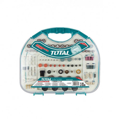 Шлифовально-точильные насадки набор 250шт TOTAL TACSD12501