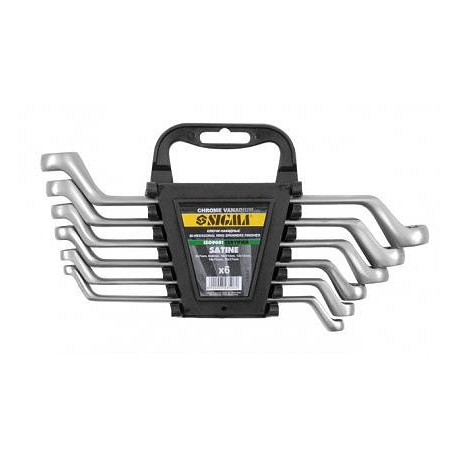 Ключи гаечные накидные 6buc. 6-17mm CrV SATINE 703506
