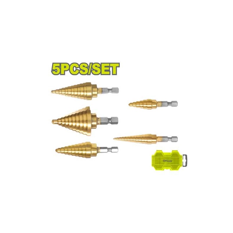 Набор ступенчатых сверл 5шт. DTJD3405