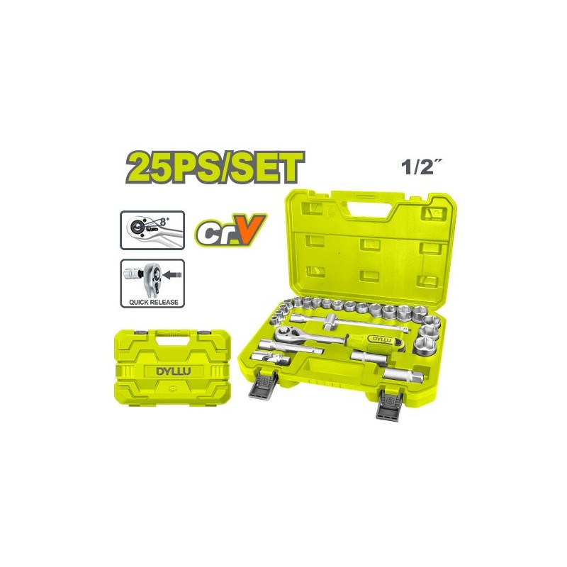 Набор трещетка 25шт. DYLLU DTST2D25