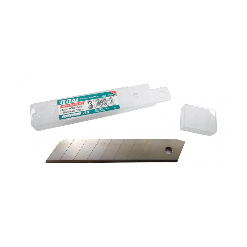 Лезвия для канцелярного ножа 18/100mm, 10 шт. THT519181 TOTAL