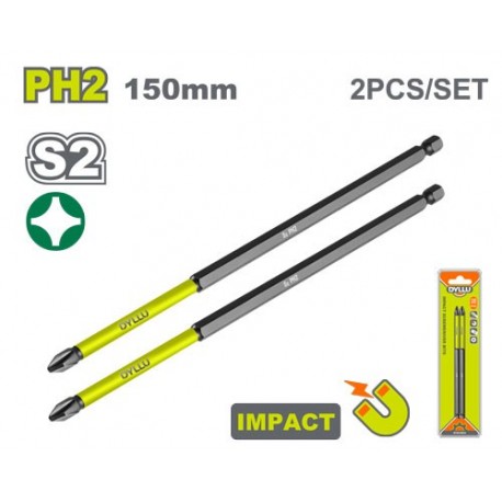 Набор бит 150мм PH2 2шт. DYLLU DTSV4K64