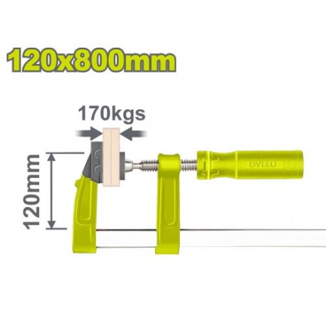 Струбцина столярная тип F 120x800мм DYLLU DTCP2124