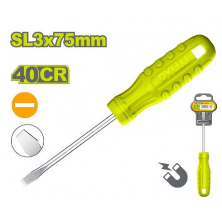 Плоская отвертка SL3*75мм DYLLU DTSD3933