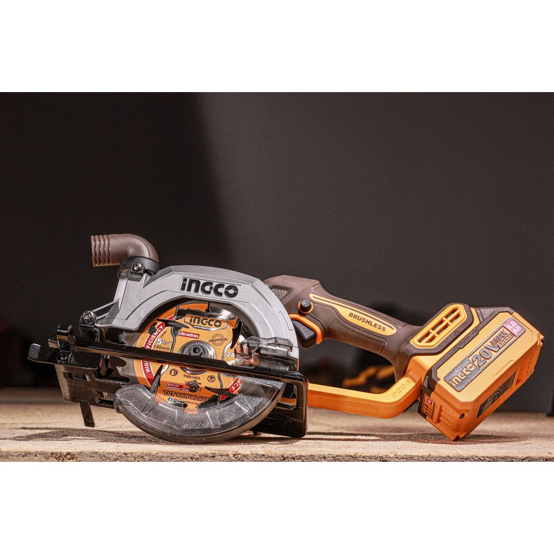 Циркулярная аккумуляторная  пила 1*4,0A 140 mm 20V  INGCO...