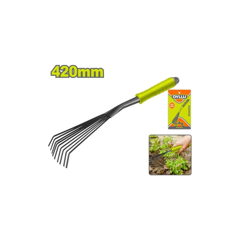 Грабли мини садовые 420х140мм DYLLU DTWK2142