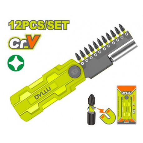 Набор бит 25мм PH2 12шт. DYLLU DTBS2602