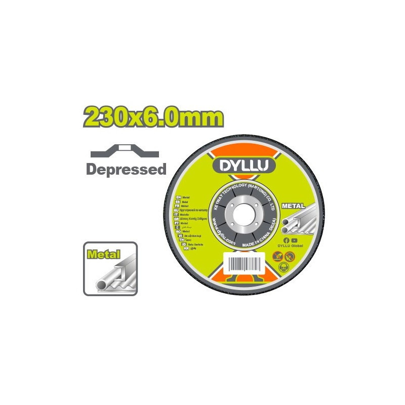 Диск абразивный для шлифовки 230*6.0*22.2мм DYLLU DTAC1395