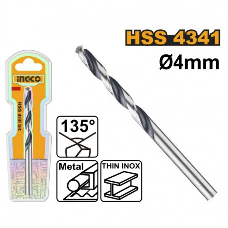 Сверло по металлу HSS 4mm INGCO DBT1200404