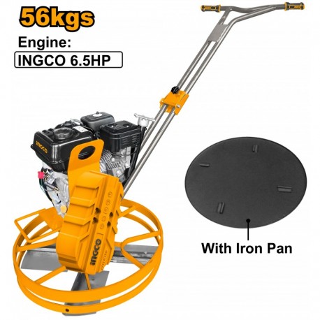 Бензиновый вертолет для отделки бетона 56 кг 4,8 кВт (6,5...