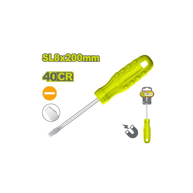 Плоская отвертка SL8*200мм DYLLU DTSD3988