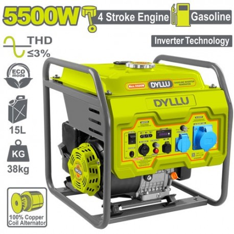 Генератор бензиновый инвертор 5500В  DYLLU DTGEAB08