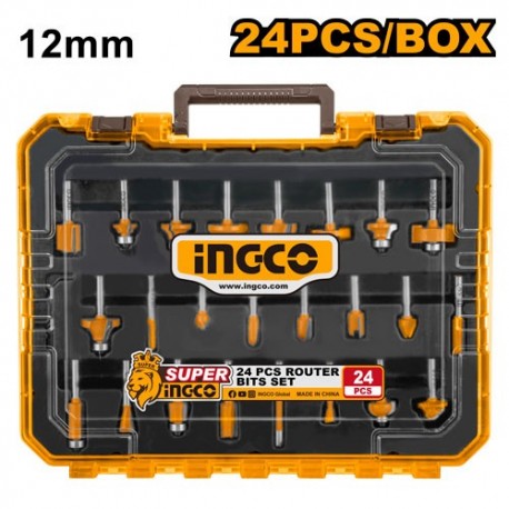 Набор фрез 12mm 24шт. INGCO AKRT24122