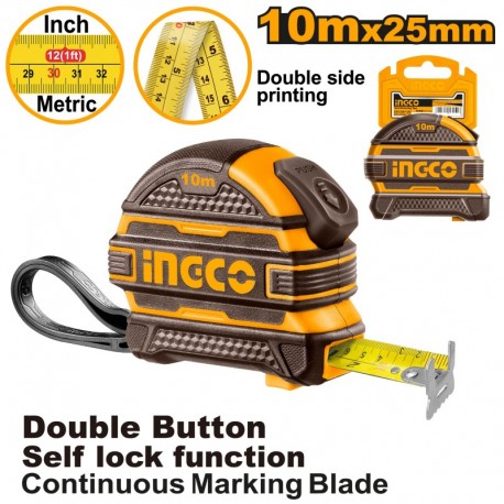 Рулетка 10м INGCO HSMT081025