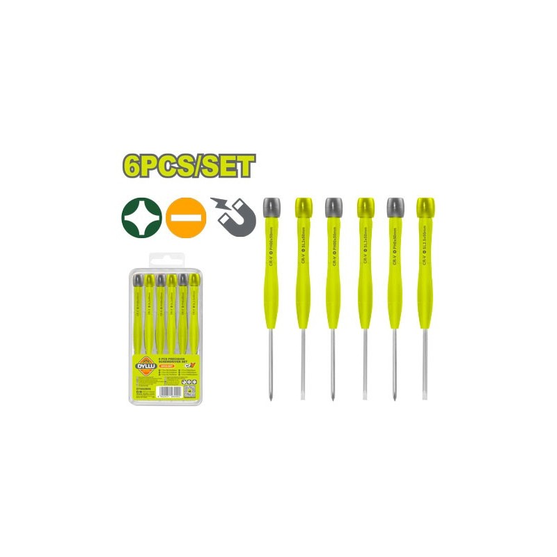 Набор прецизионных отверток 6шт. DYLLU DTSS2B06