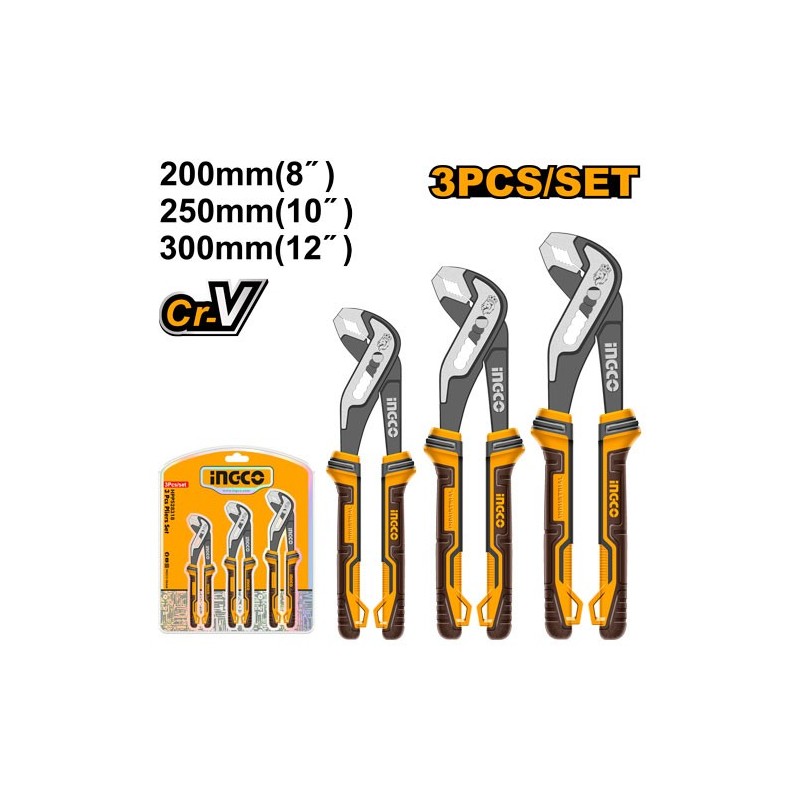 Набор переставных клещей 3шт. INGCO HPPS28318