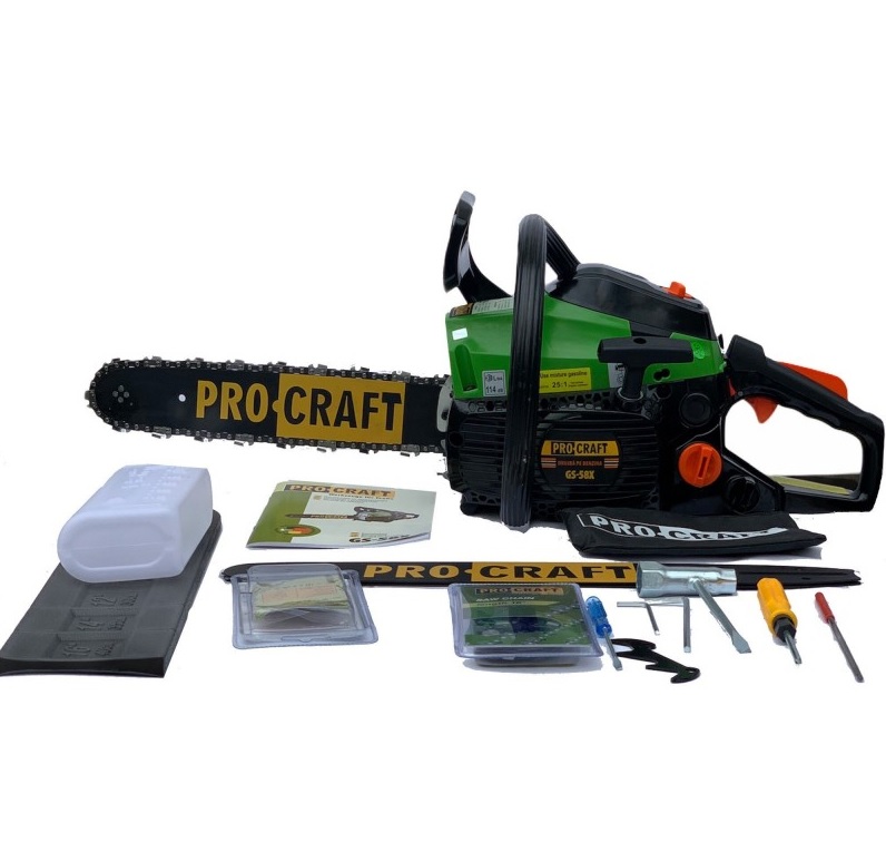 Бензопила Procraft GS-58X — общий вид бензопилы