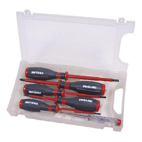 Набор изолированных отвёрток+тестер 6 штук Proline