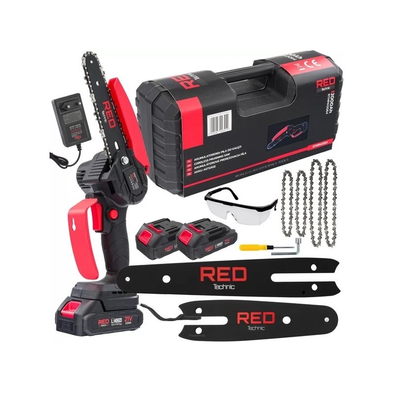 Цепная пила аккумуляторная Red Technic RTMPA0064