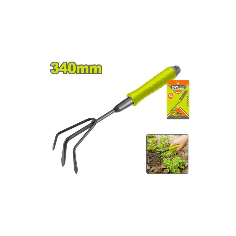 Грабли мини садовые 340х100мм DYLLU DTWK2134