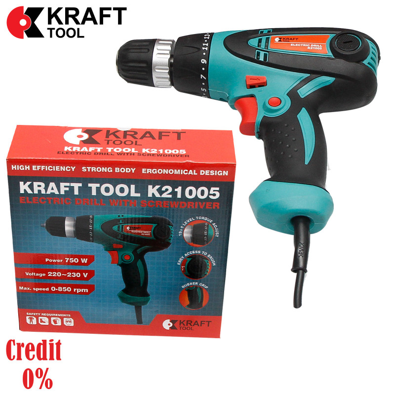 Электрошуруповерт 750W K21005 Kraft Tool