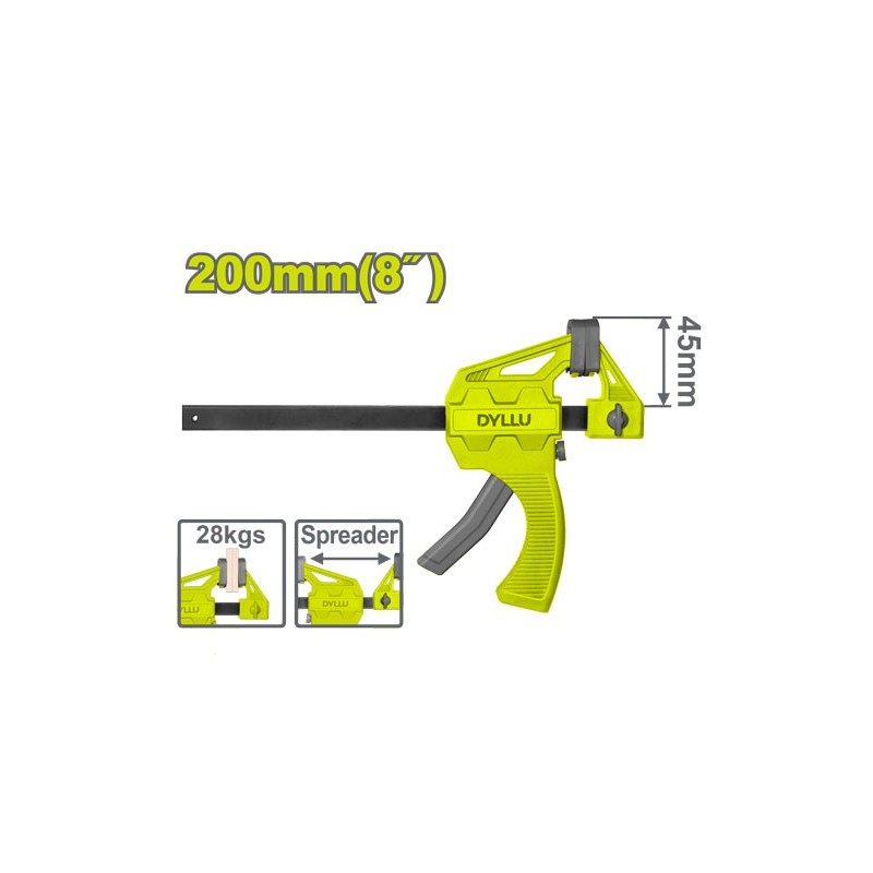 Быстрозажимная струбцина 45x200мм DYLLU DTCP4388
