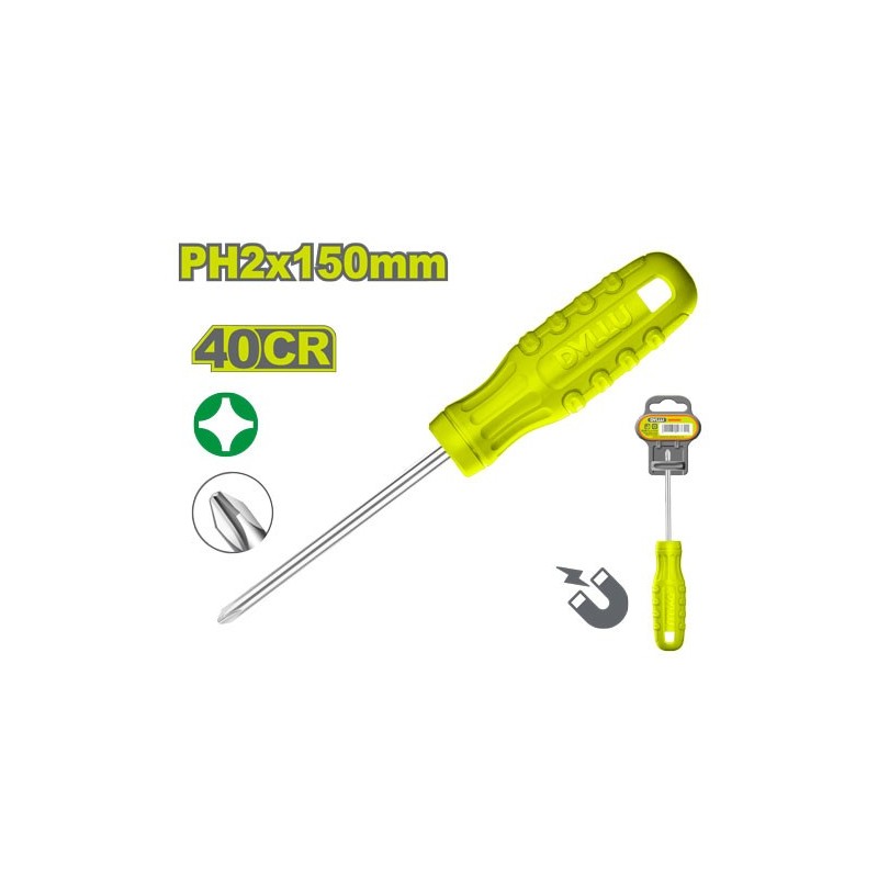 Отвертка крестовая PH2*150мм DYLLU DTSD4926