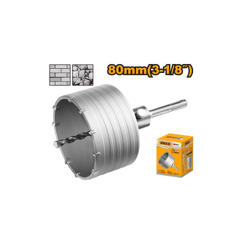 Коронка по бетону 80мм INGCO  HCB0801