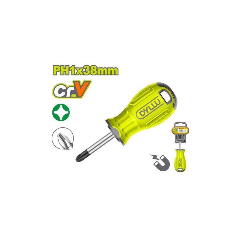 Отвертка крестовая PH1*38мм DYLLU DTSD2211