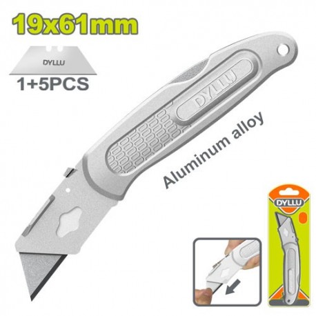 Нож с отламывающимся лезвием 19х61мм 5 лезвий DTSK9461 DYLLU