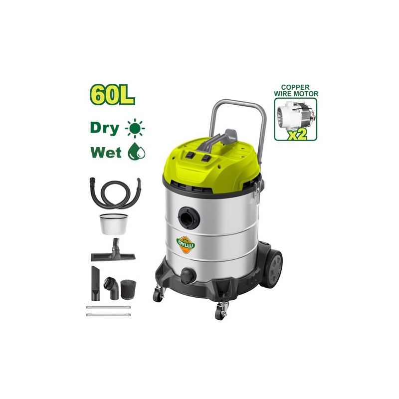 Универсальный пылесос 2x1200Вт 60Л DYLLU DTVR5A60