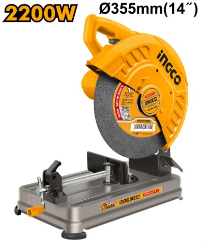 Торцовочная пила по металлу 355x25.4mm 2200W INGCO COS223558