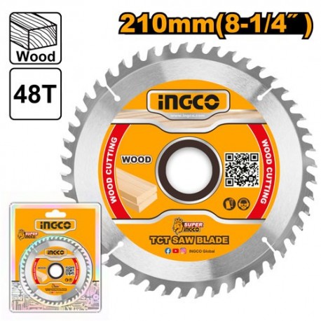 Диск по  дереву 210х30мм 48T INGCO TSB121022