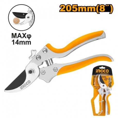 Секатор cадовый 205mm INGCO HPS0308
