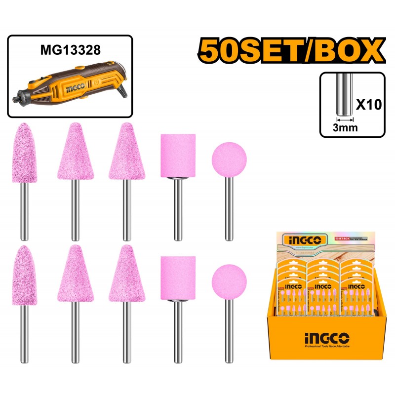 Аксессуары для мини-шлифовальной машины 10шт INGCO AKB1012
