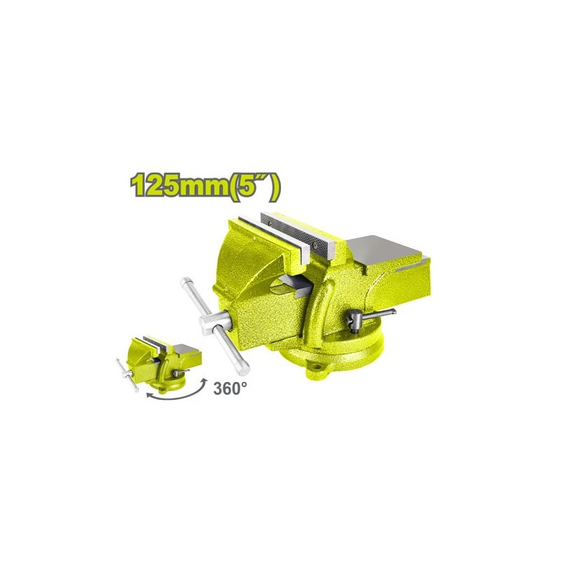 Тески слесарные поворотные с наковальней 125мм DYLLU DTBV1A05