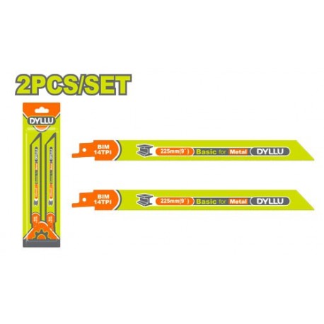 Комплект полотен по металлу для сабельной пилы 225мм...