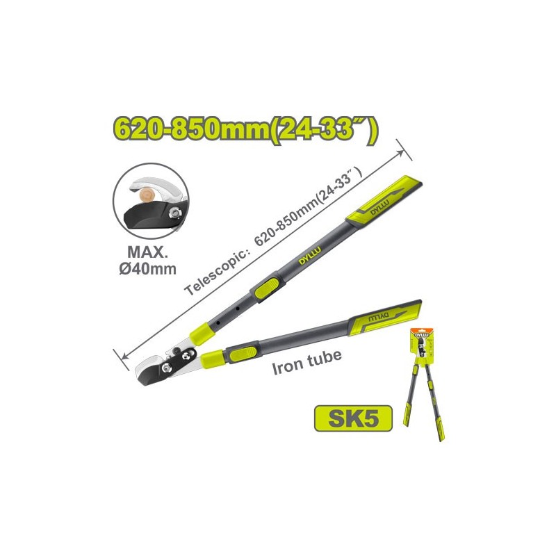 Секатор 620-850мм телескопический DYLLU DTPR1E27