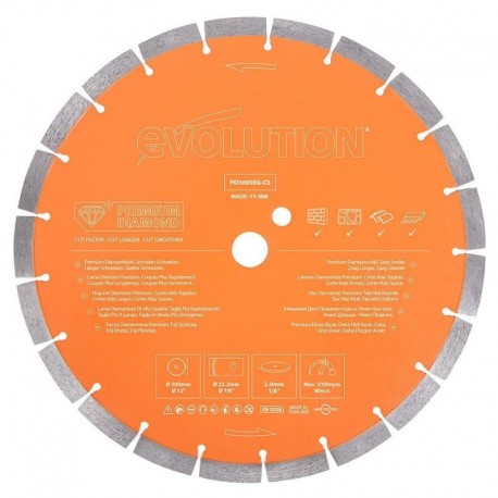 Диск по бетону 305мм Premium Diamond Blade Evolution PD300SEG-CS