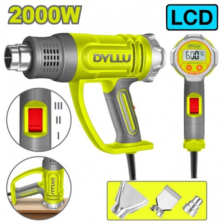 Фен индустриальный 2000Вт DYLLU DTHG1530