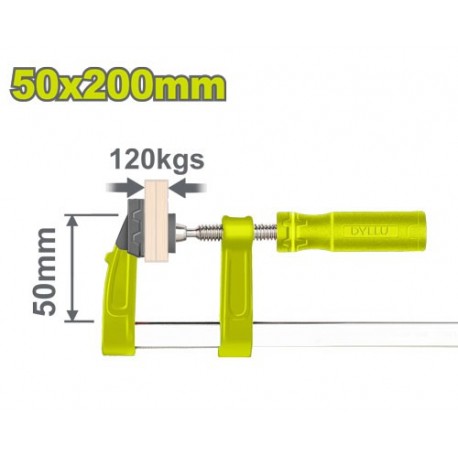 Струбцина столярная тип F 50x200мм DYLLU DTCP2152