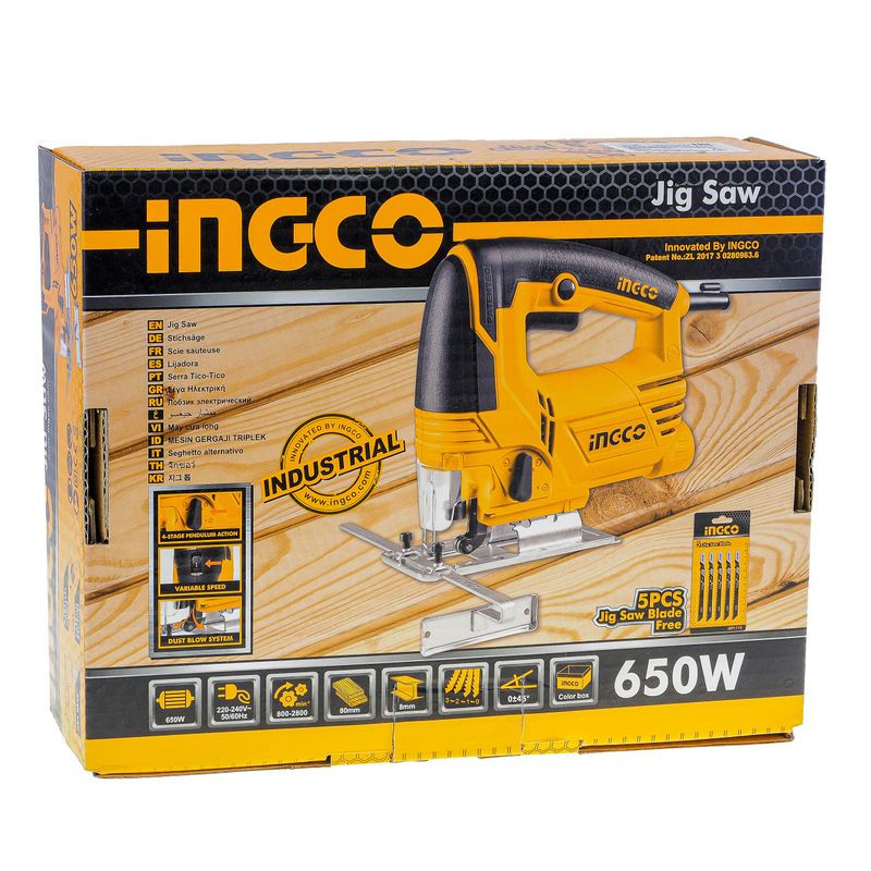 Лобзик электрический 650Вт INGCO JS6508