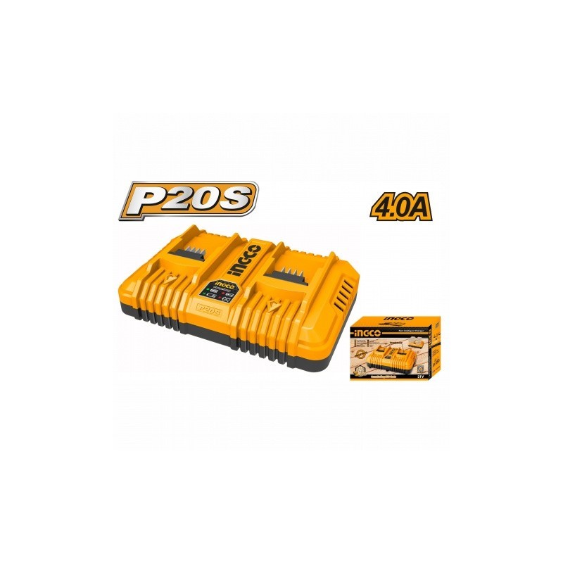 Быстрое зарядное устройство Li-Ion 20V INGCO FCLI2024